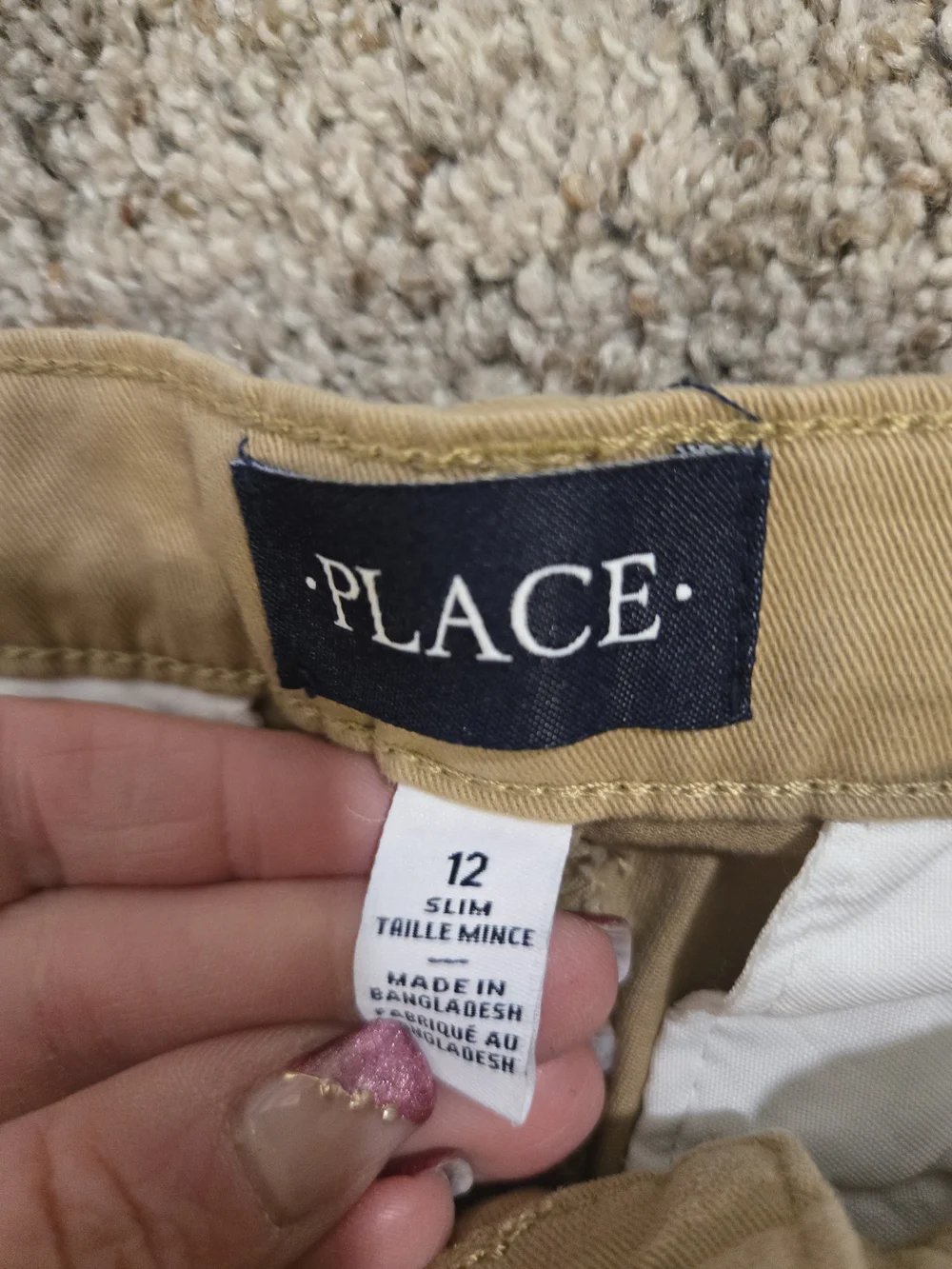 The Children's Place Boys' Straight Chino Pants Set in Black & Khaki